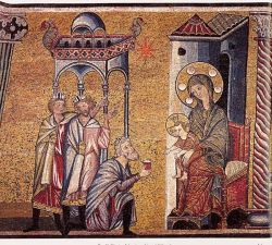 Adoration des mages, Baptistère de Florence XIIIe s.